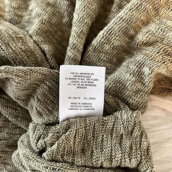 Anthropologie Temecula Sweater Pullover Long Sleeve Knit Shirt Size Small Green - Picture 7 of 10